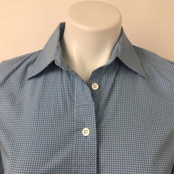 Haberdashery By J.Crew Button Up Polka Dot Top XS - Picture 2 of 6